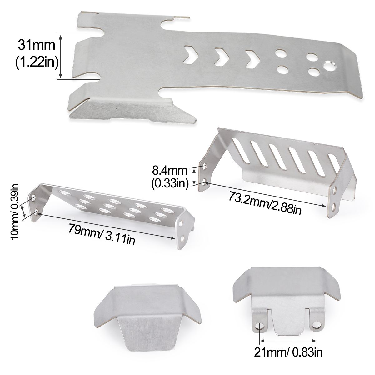 Stainless Steel Axle Protector - Rc Hobby Factory 评论和价格