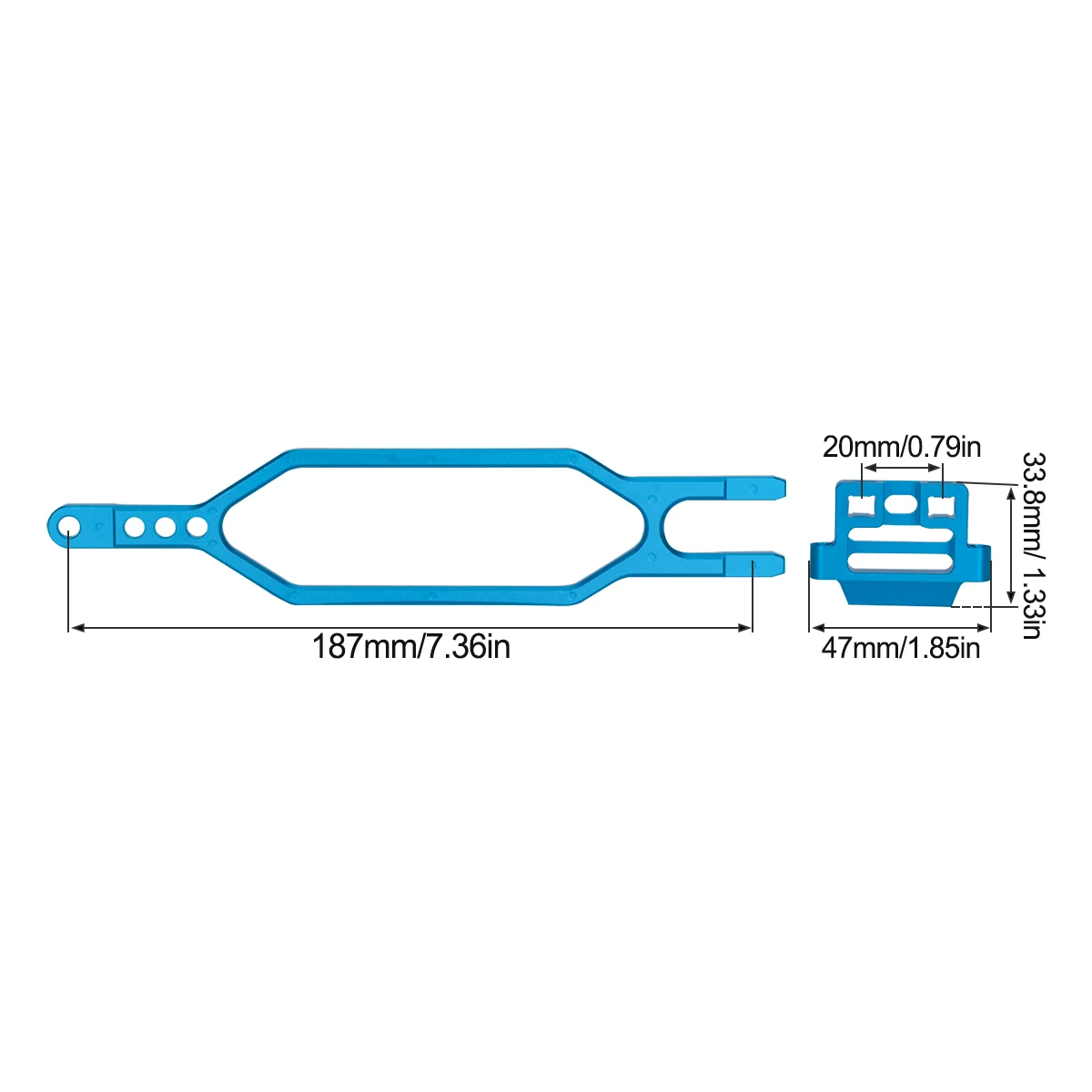 CNC Aluminum Hold Down Battery - Rc Hobby Factory 评论和价格