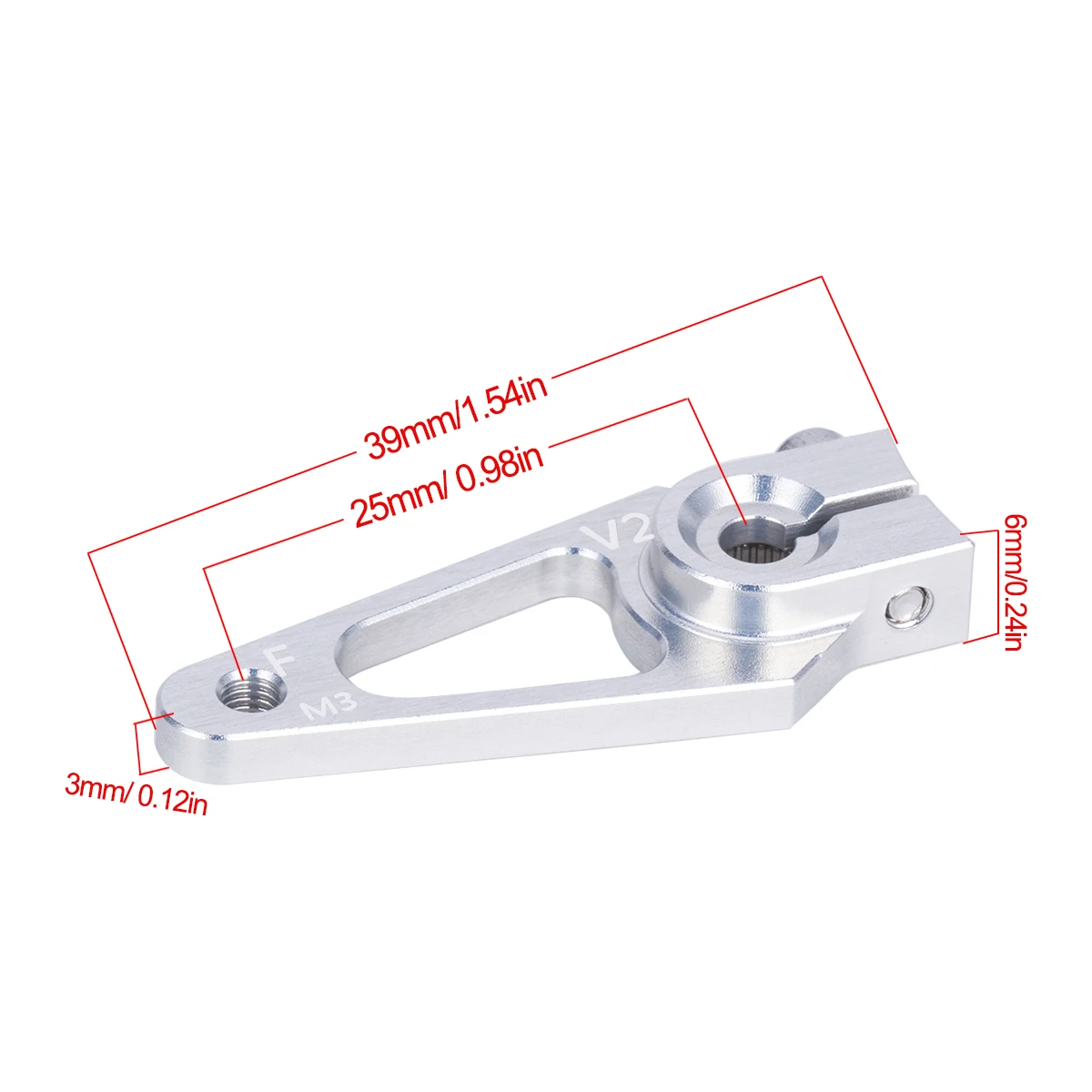 39mm M3 7075 Aluminum 25T Serv - Rc Hobby Factory 评论和价格